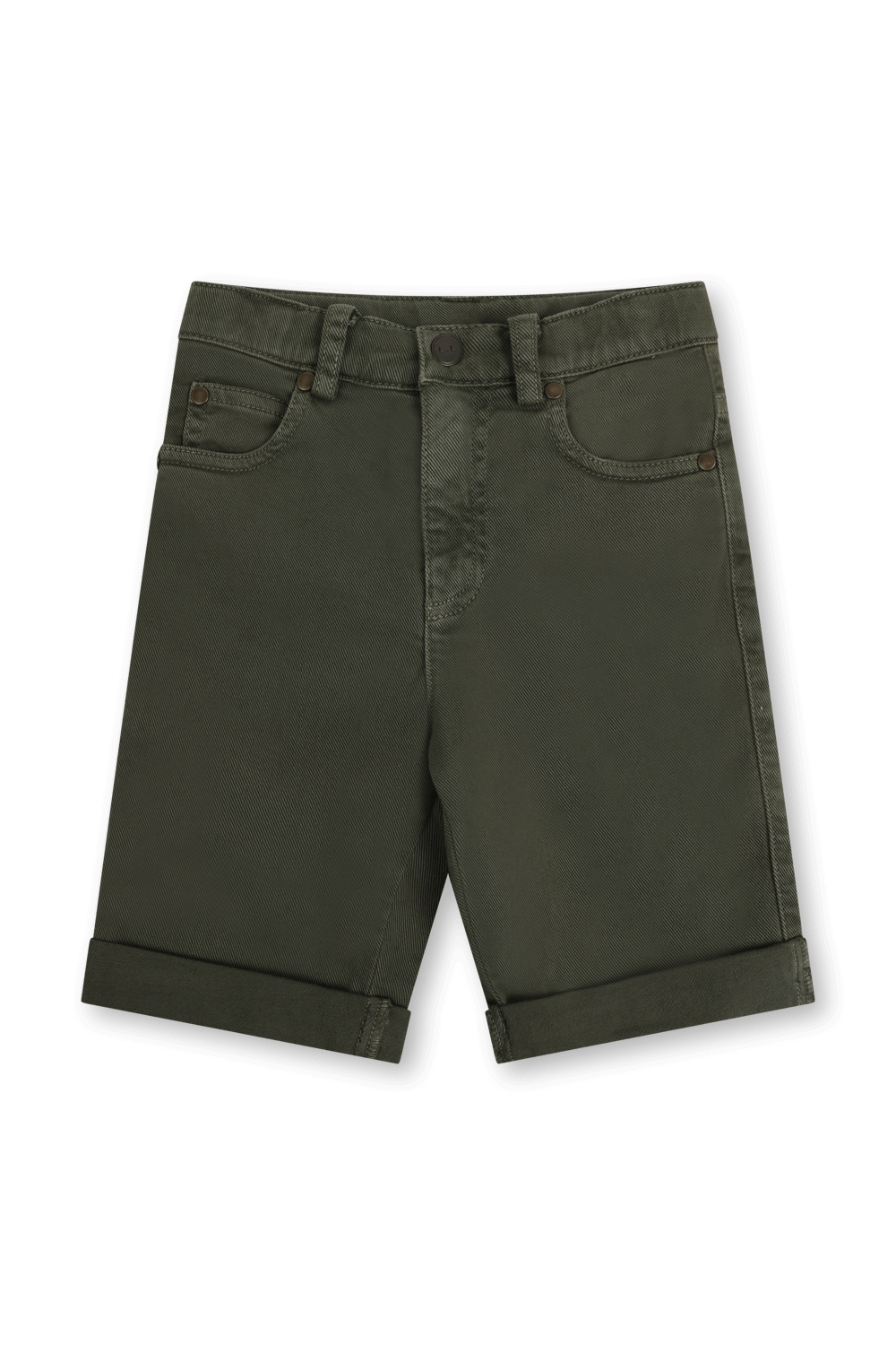 תמונה קידמית של מכנסי ג'ינס ברמודה- גילאי 3-4 שנים