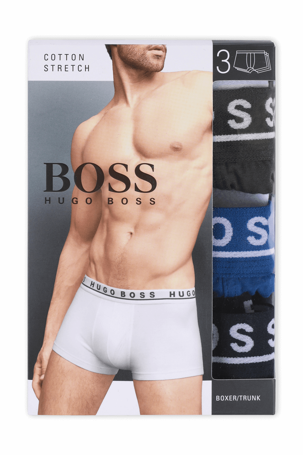 מארז שלישיית תחתוני בוקסר עם לוגוטייפ