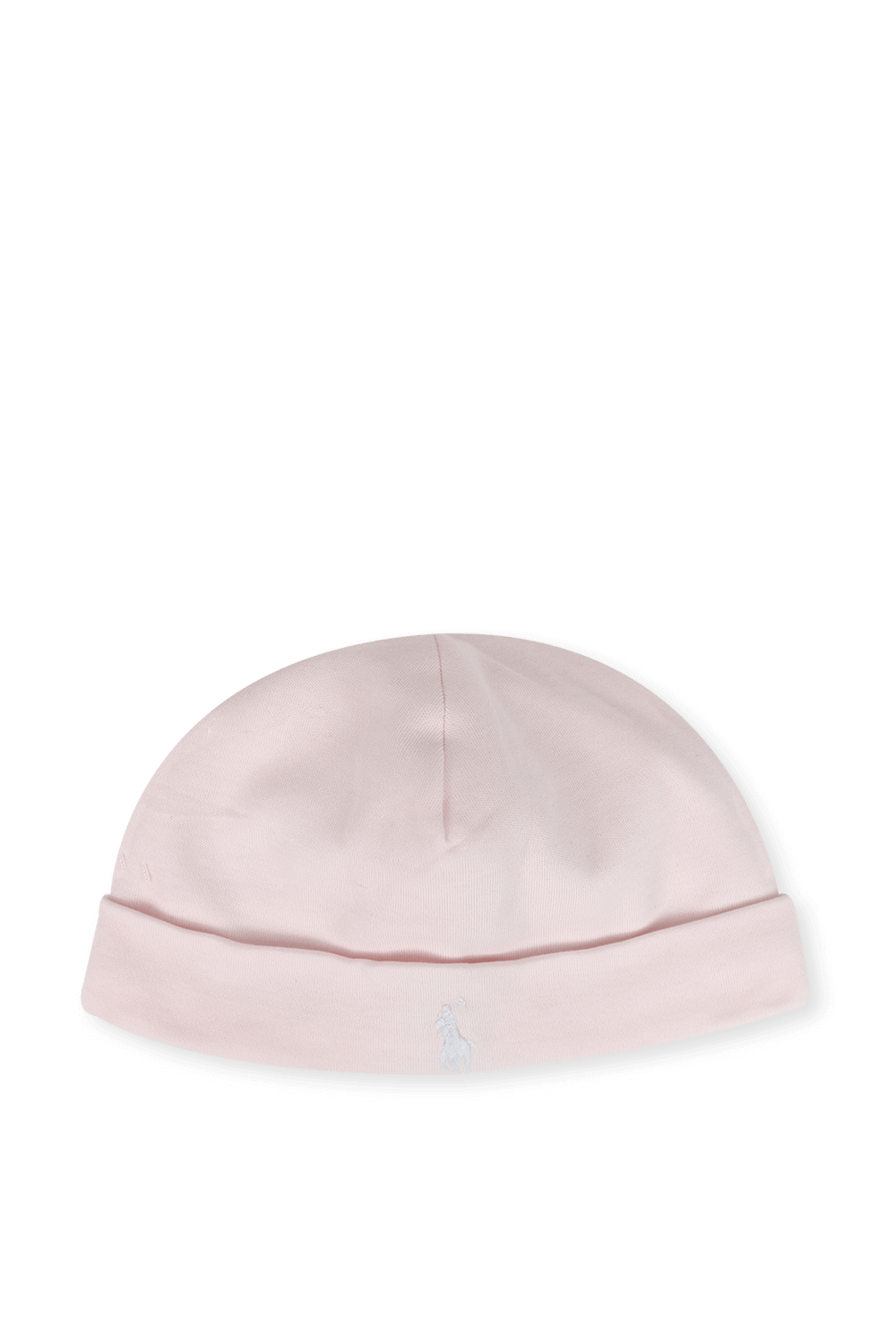 כובע גרב מכותנה בורוד עם לוגו POLO RALPH LAUREN KIDS