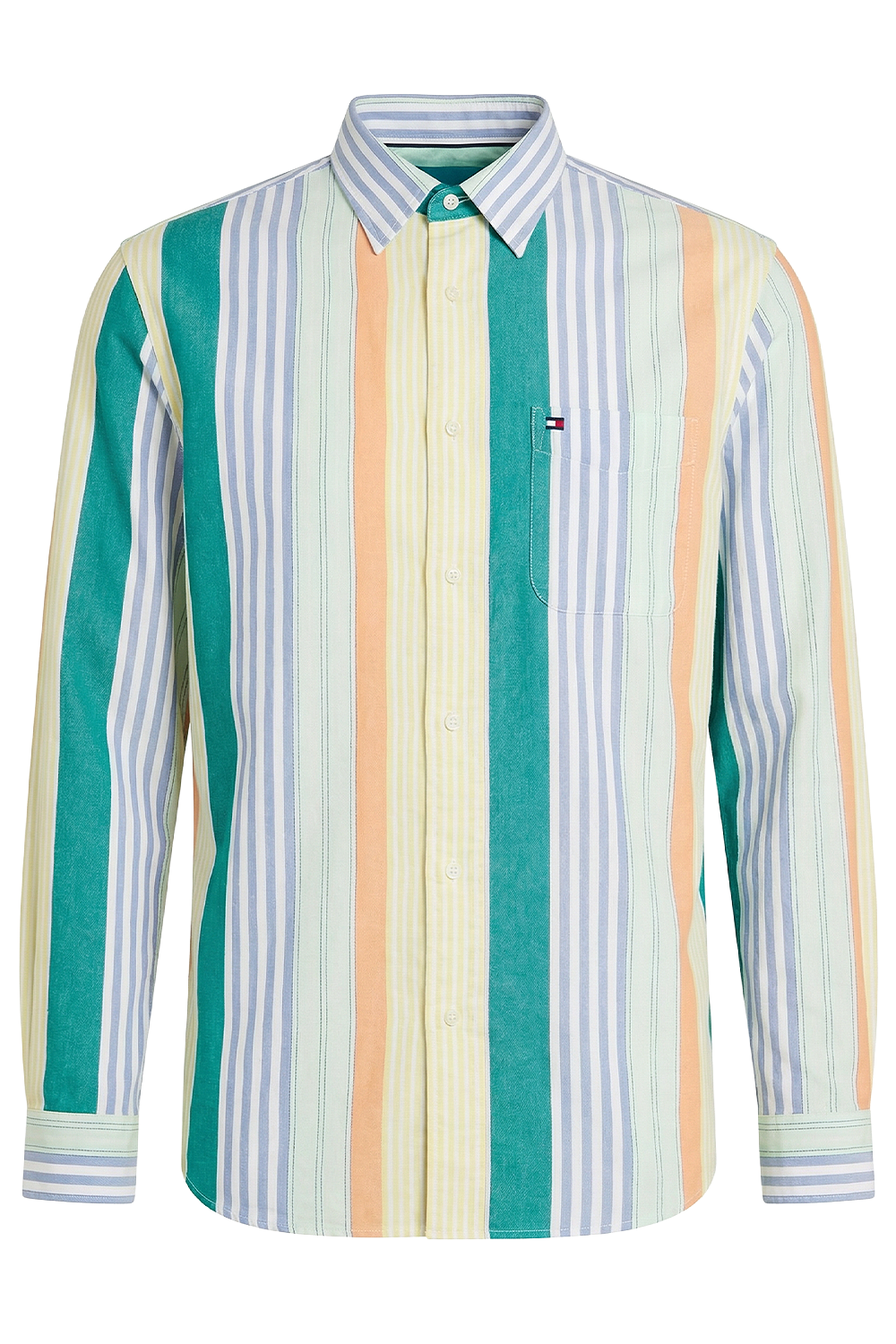 תמונה קידמית של חולצת כפתורים אוקספורד