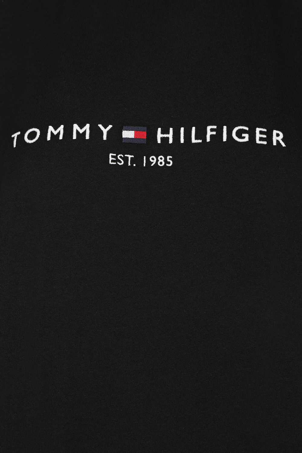 תמונה אחורית של Tommy Logo T Shirt in Black