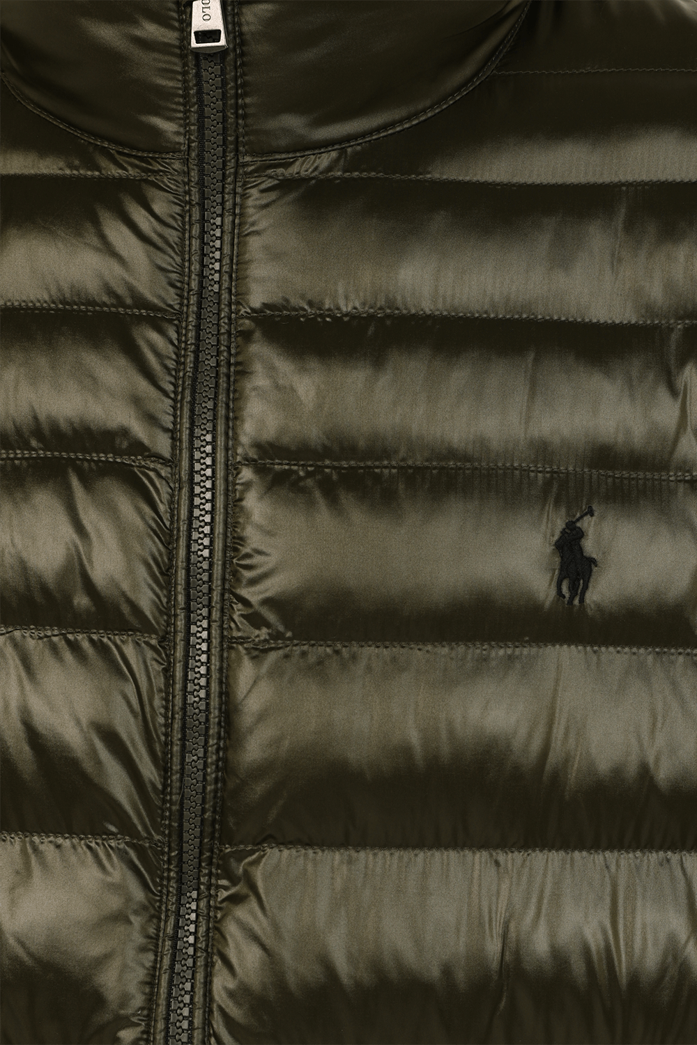 תמונה אחורית של מעיל פוך מרוכסן עמיד במים