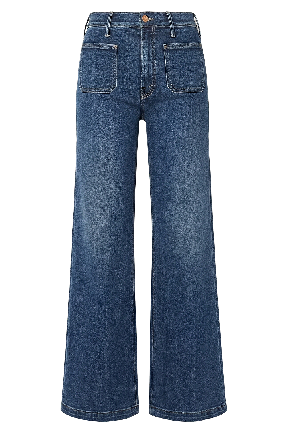 תמונה קידמית של מכנסי ג'ינס