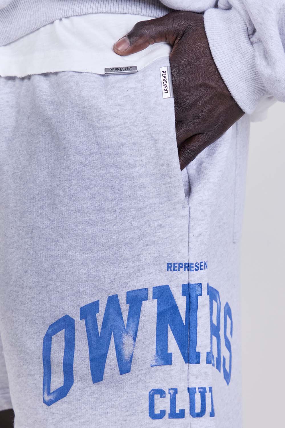 תמונת תקריב דוגמן של מכנסי ג'וגר קצרים