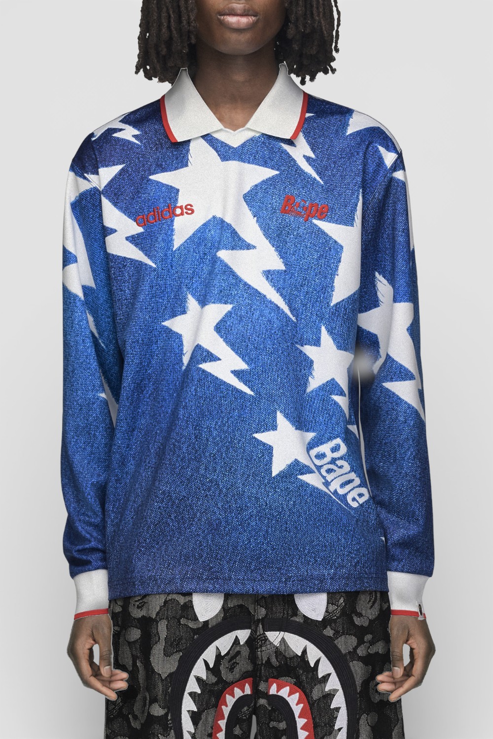 תמונת דוגמן קידמית של חולצת ג׳רזי אדידס X בייפ