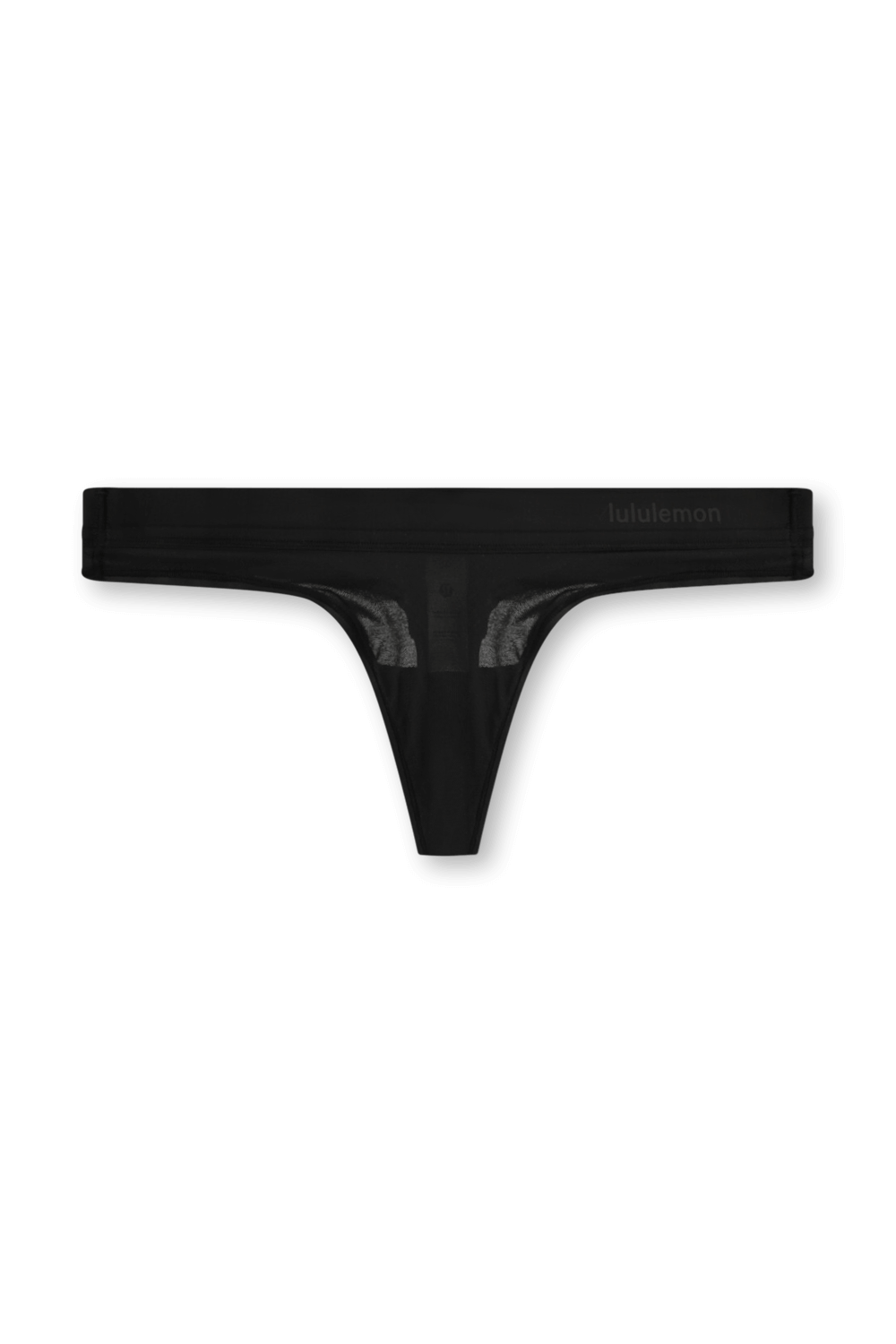 תמונה קידמית של Nulu Mesh Logo Dipped-Waist Thong