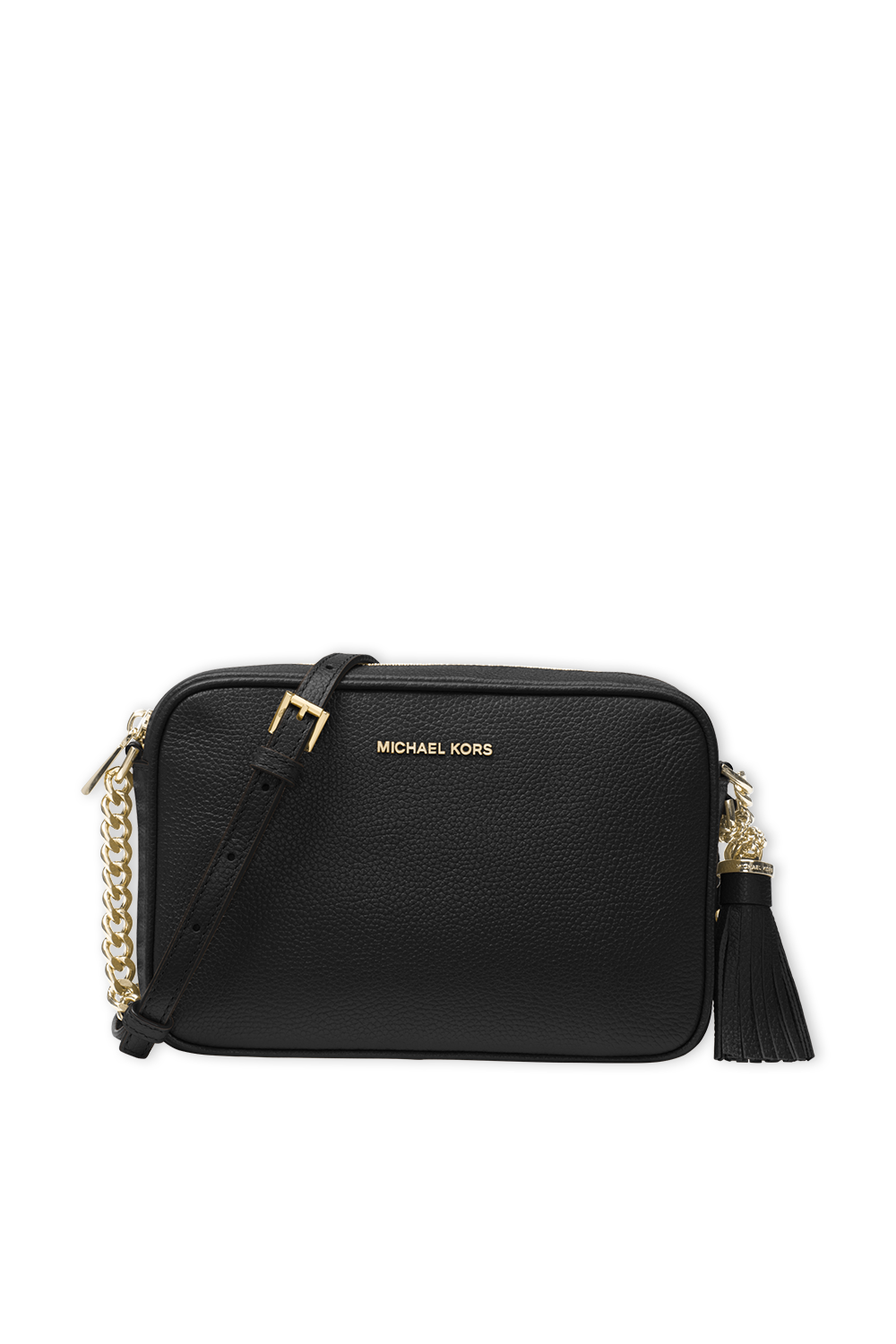 Michael kors ginny leather crossbody black Clearance