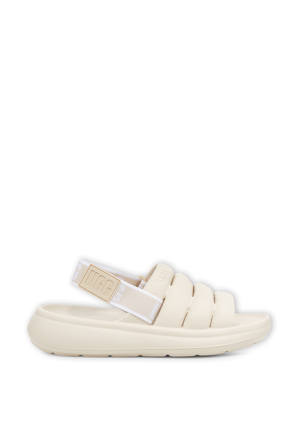 תמונה קידמית של סנדלים ספורט יה בגוון שמנת