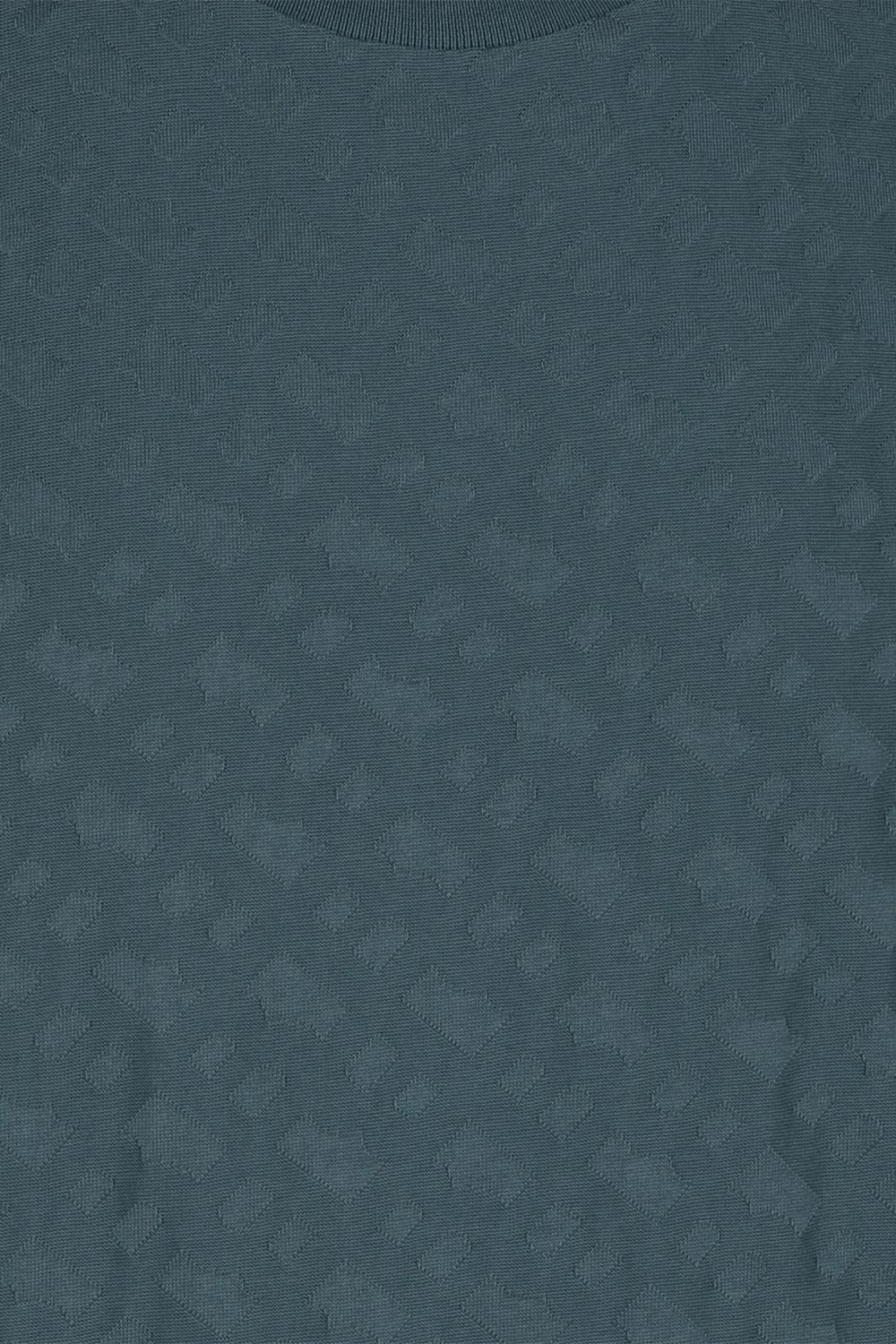 תמונה אחורית של חולצת ג'קארד מונוגרמית