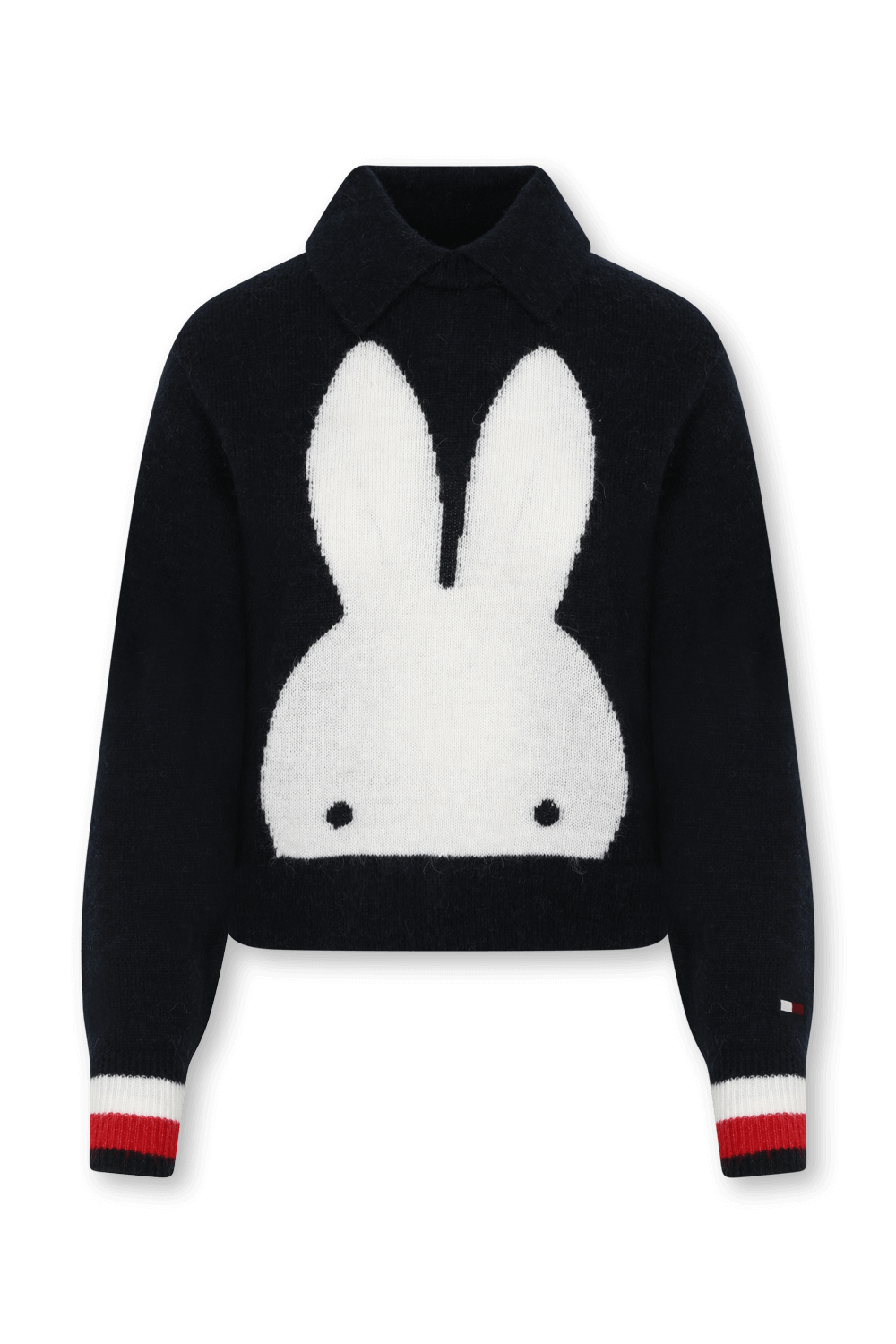 תמונה קידמית של טומי X מיפי סוודר ארנב