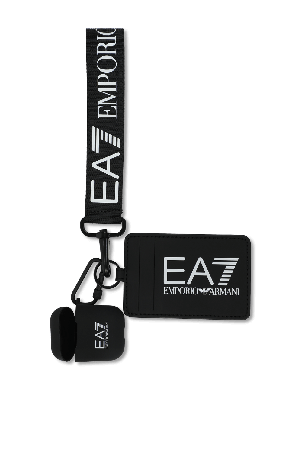 מחזיק כרטיסים וכייס איירפודס עם לוגו EA7
