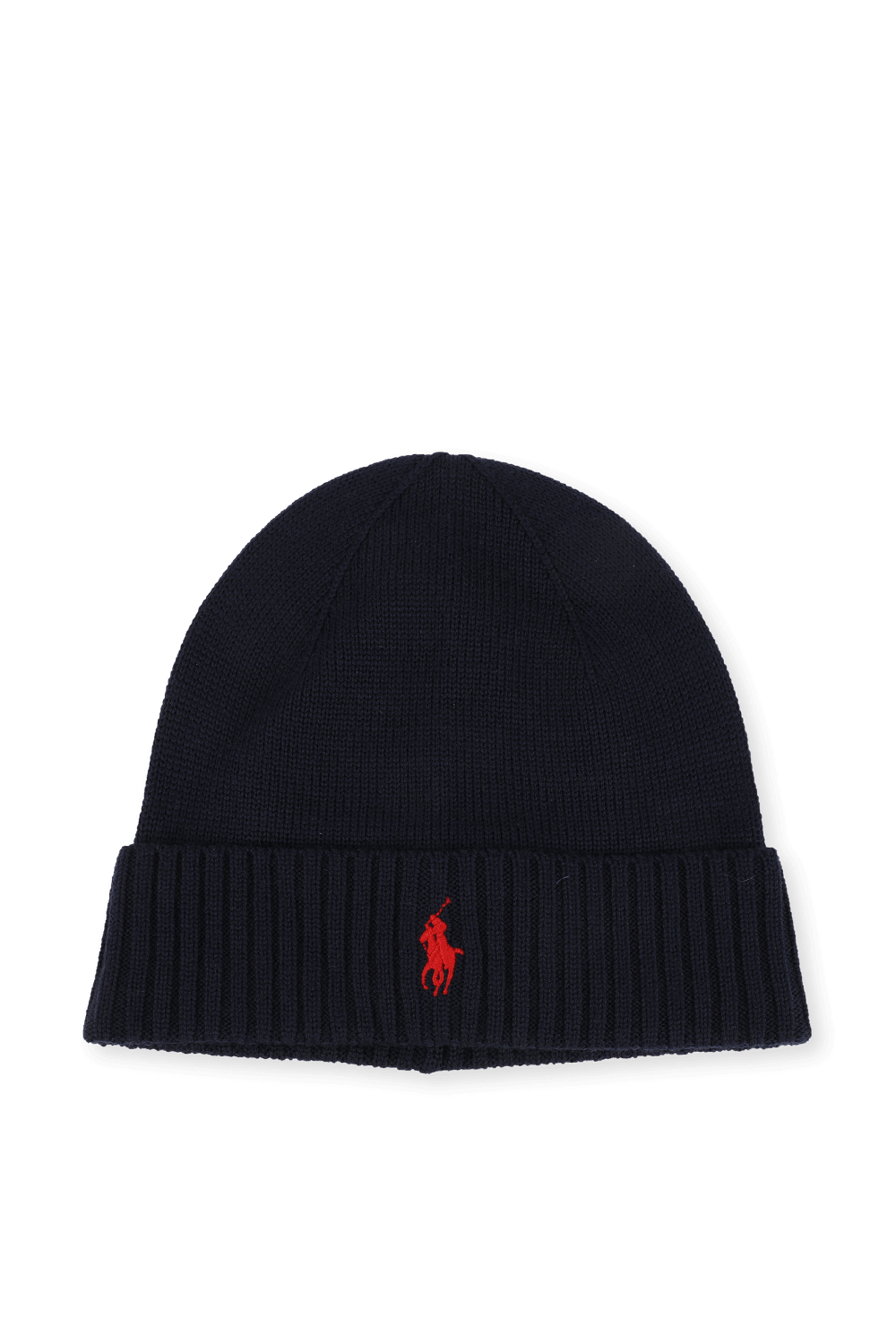 Merino Wool Logo Hat in Navy POLO RALPH LAUREN