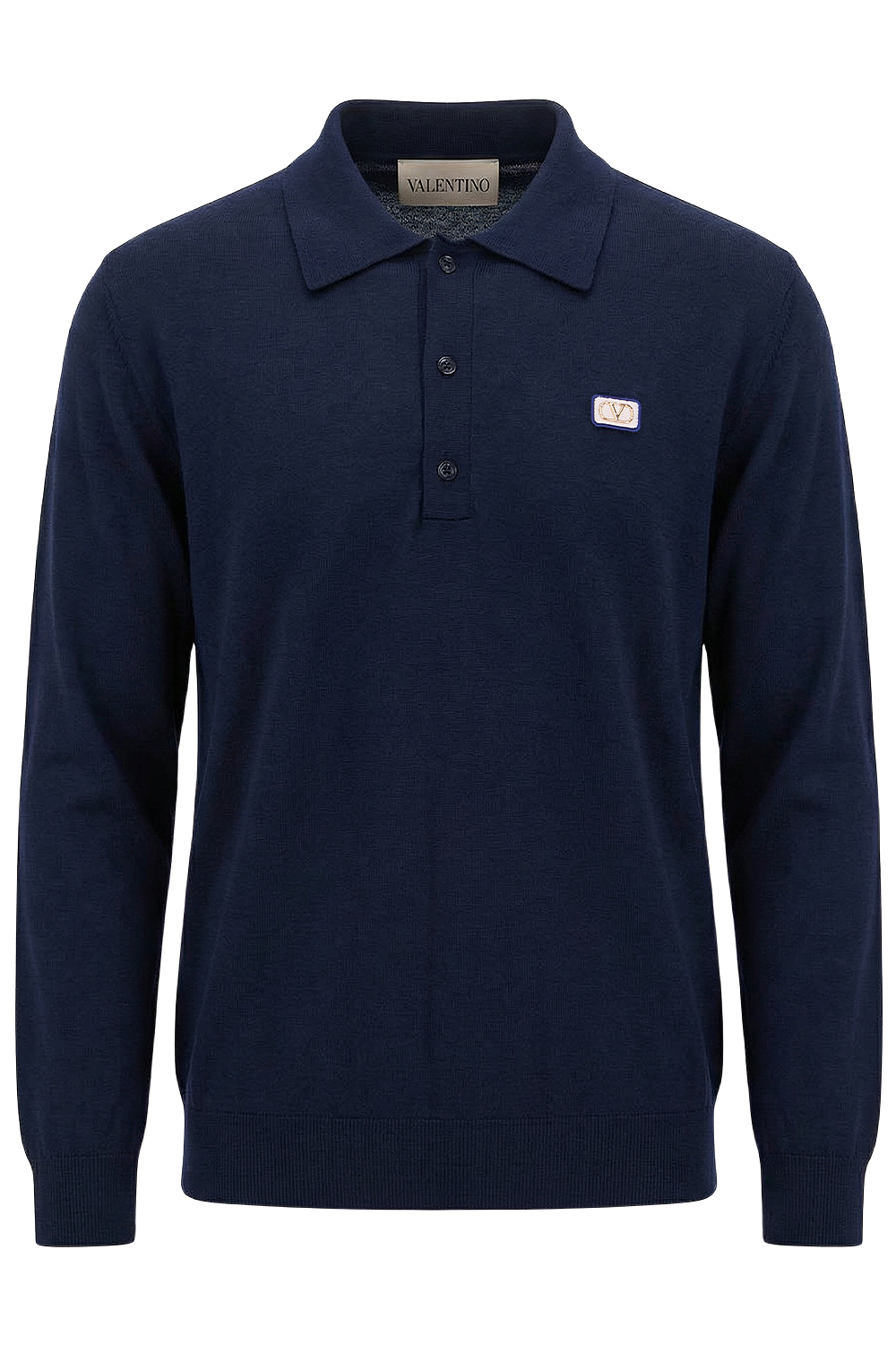 תמונה קידמית של חולצת פולו צמר