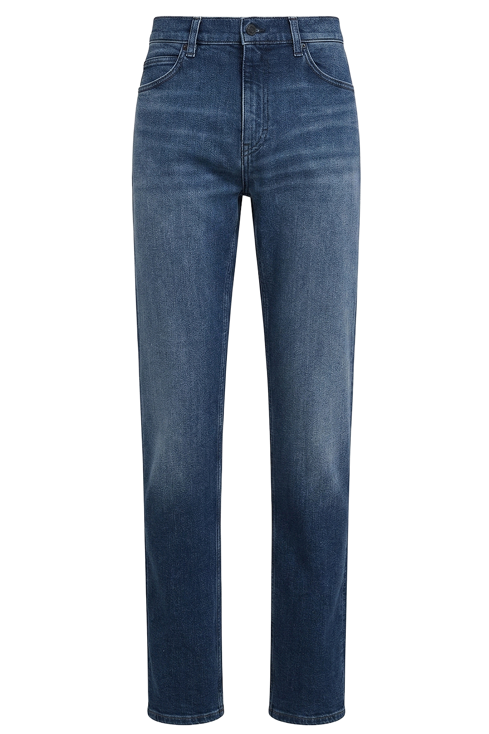 תמונה קידמית של מכנסי ג'ינס בגזרת סלים