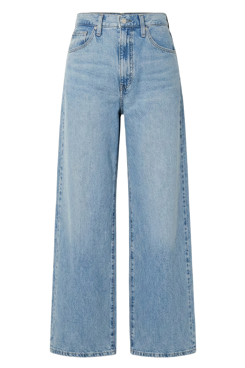 תמונה קידמית של מכנסי ג'ינס בגזרה מתרחבת