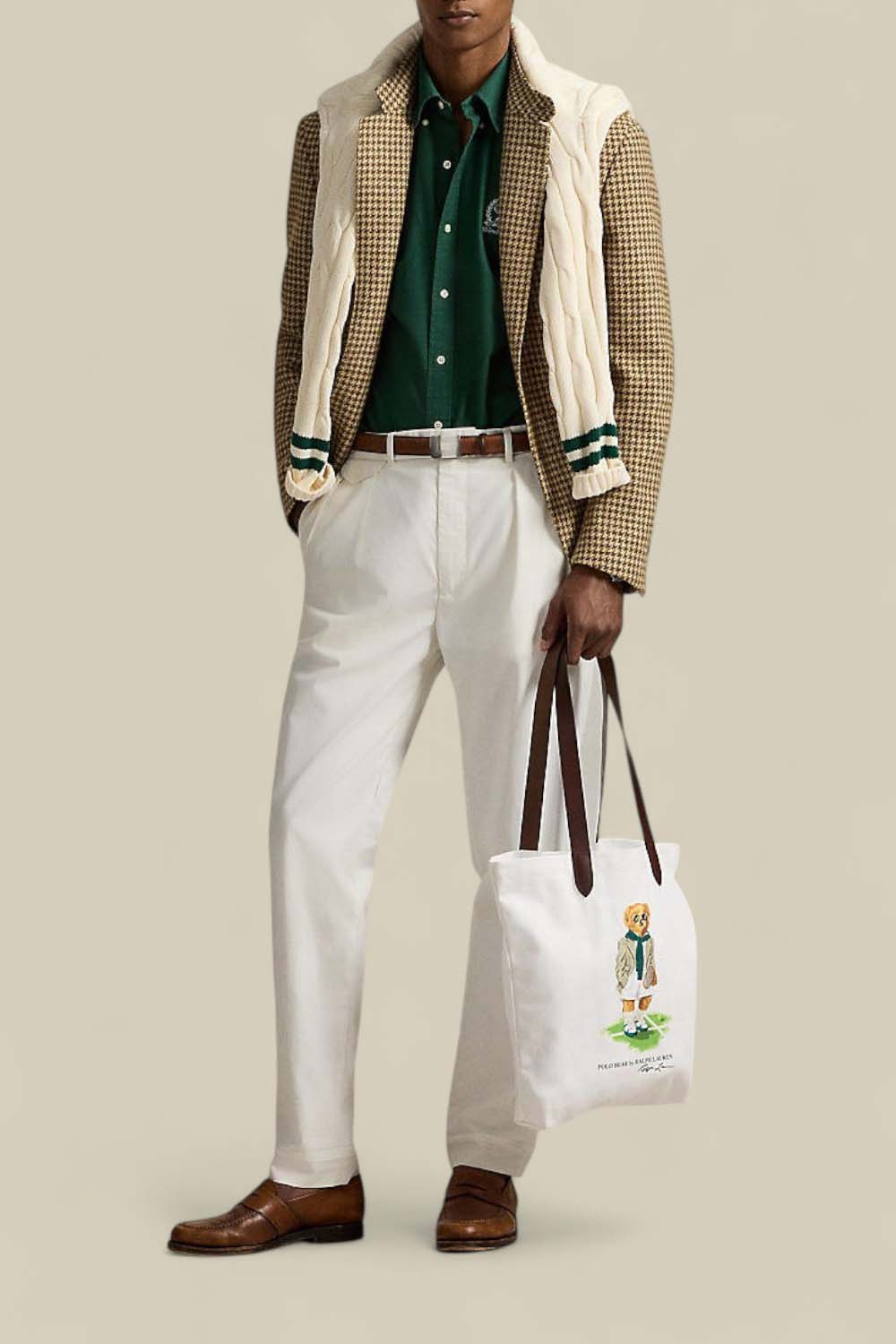 תמונת דוגמן קידמית של תיק כתף דובי פולו מדיום