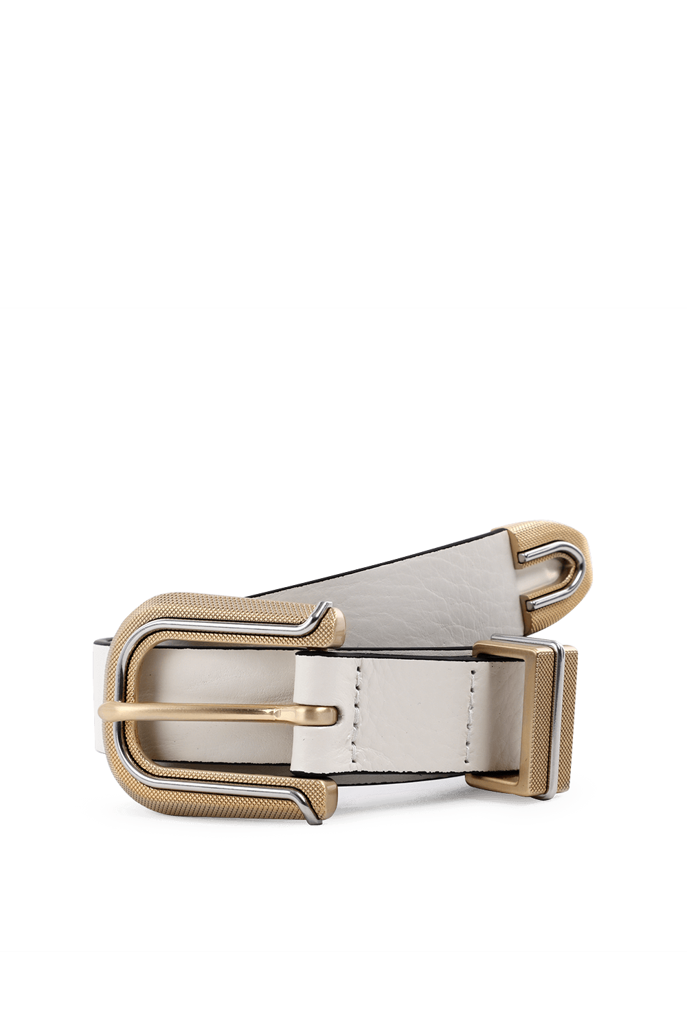 תמונה קידמית של Ventura Belt in White Leather
