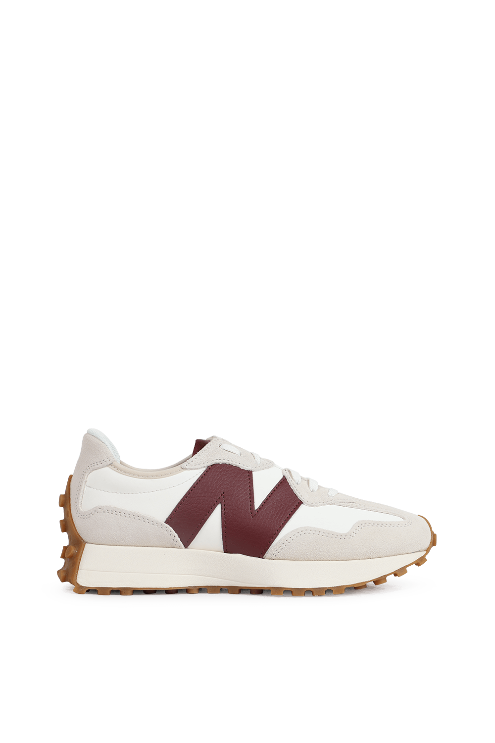 תמונה קידמית של 327 Sneakers in Burgundy and Grey