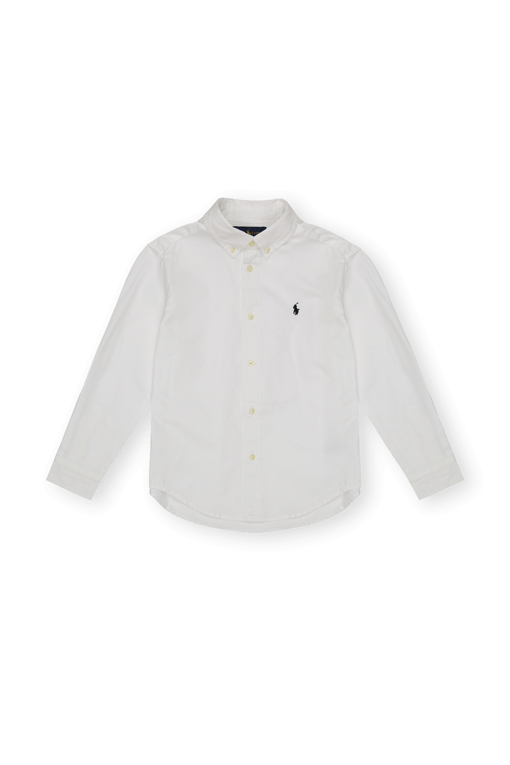גילאי 5-7 חולצת פולו מכופתרת בגוון לבן POLO RALPH LAUREN KIDS