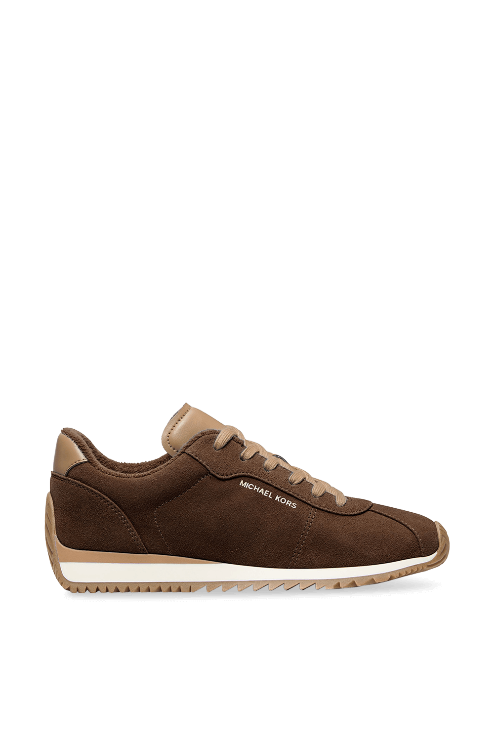 תמונה קידמית של נעלי סניקרס זמש