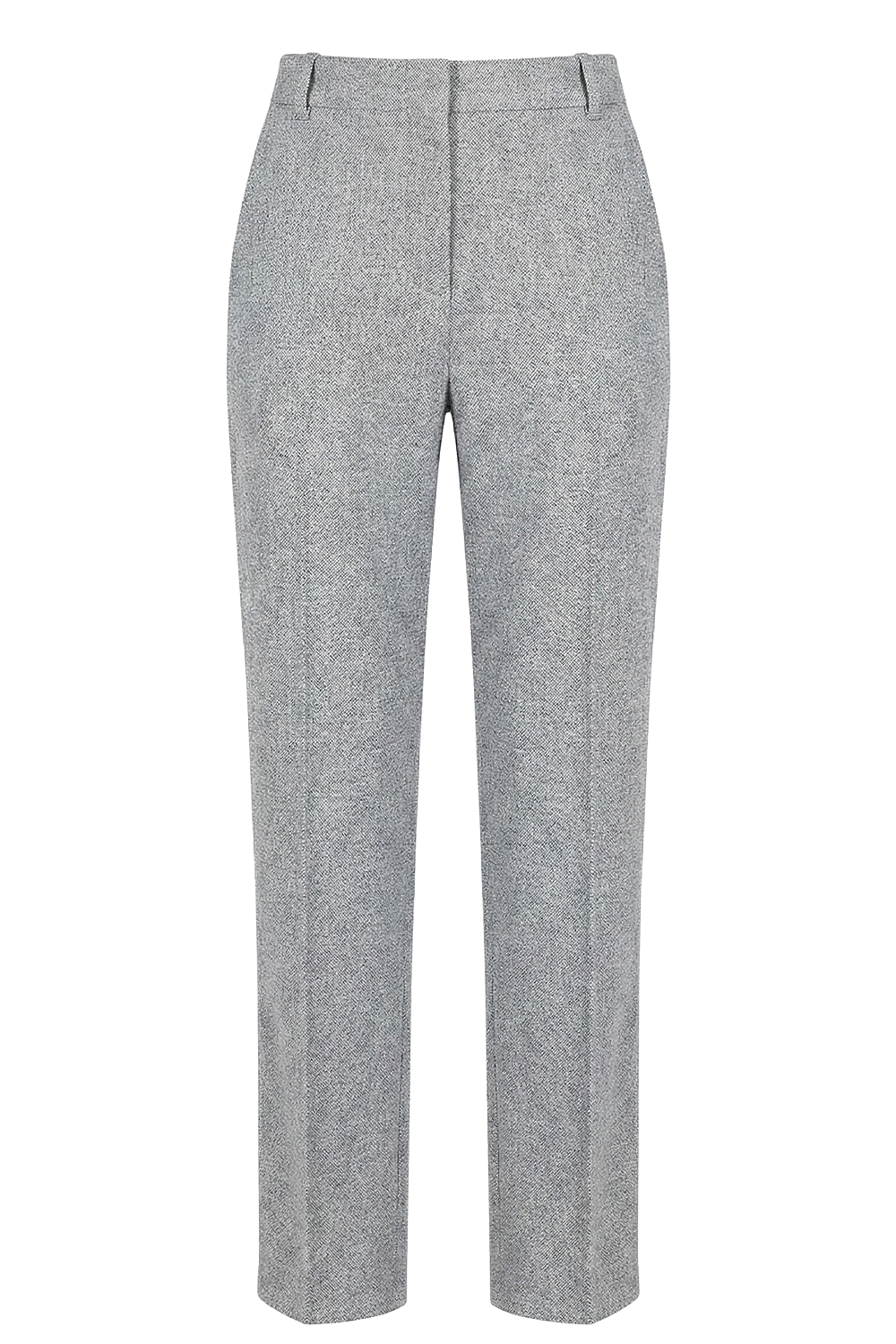 תמונה קידמית של מכנסיים מחויטים בגזרה ישרה