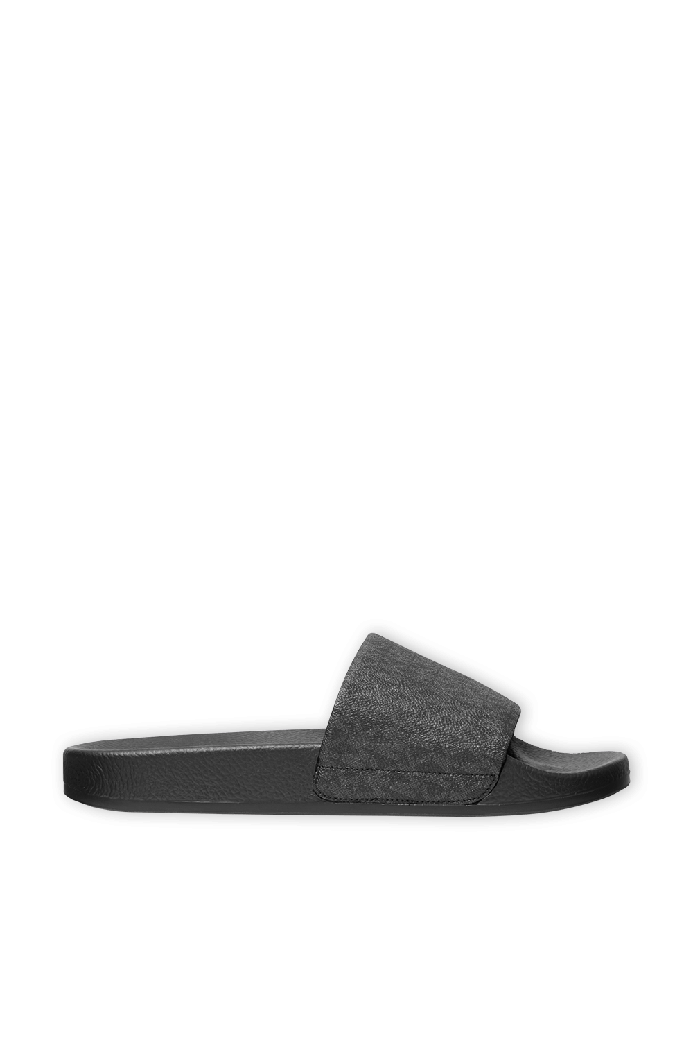 Jake Logo Slide Sandals in Black MICHAEL KORS