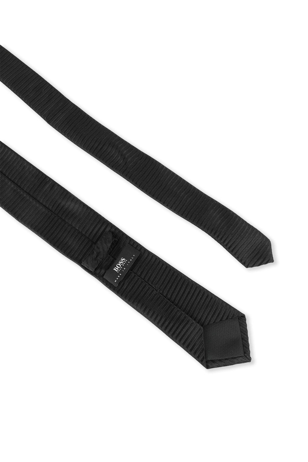 Black Silk Tie  image number null BOSS