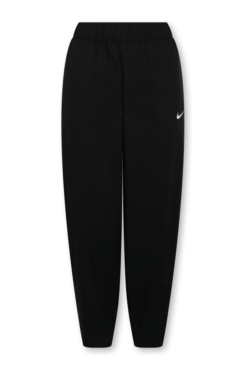 תמונה קידמית של מכנסי טרנינג אסנטיאל בלון עם לוגו בגוון שחור