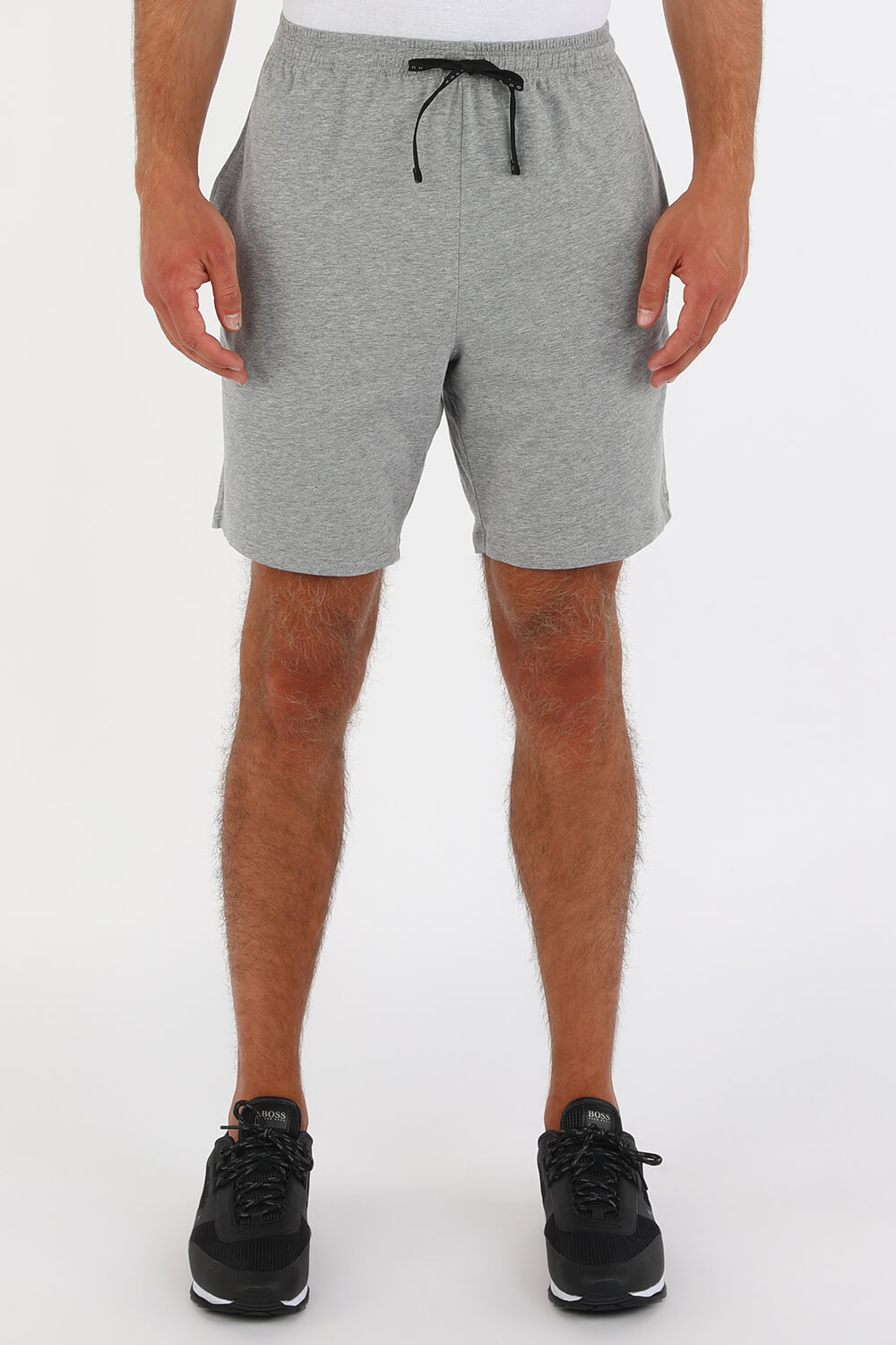 תמונת דוגמן קידמית של Mix And Match Bermuda Pants in Grey