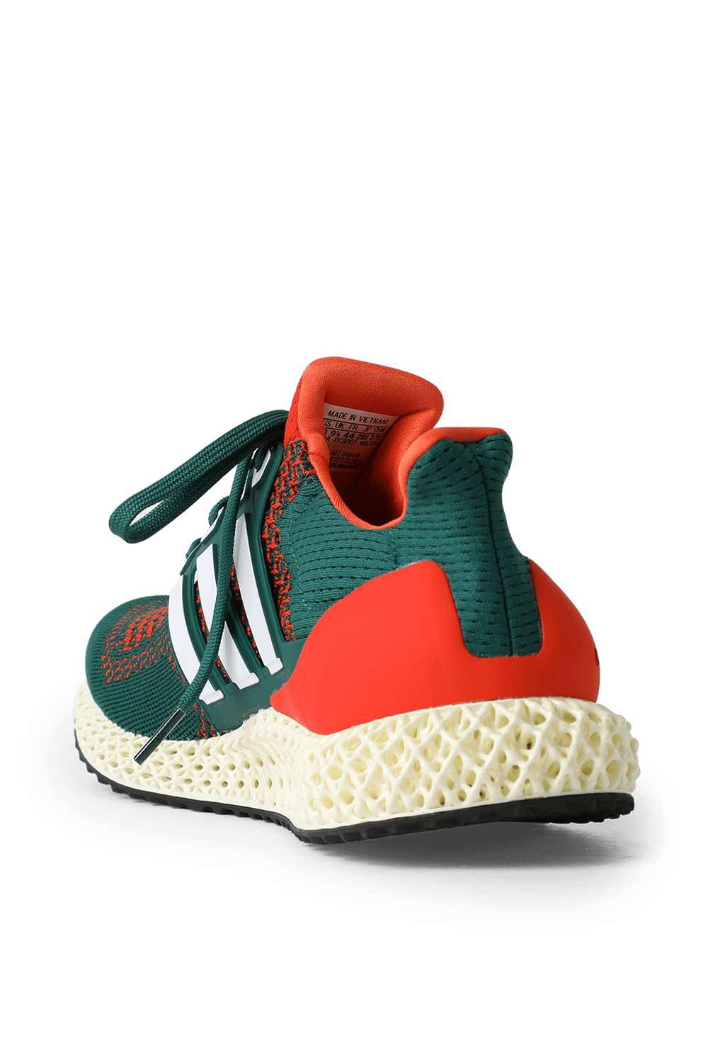 תמונה אחורית של Ultra 4D Shoes in Green and Orange