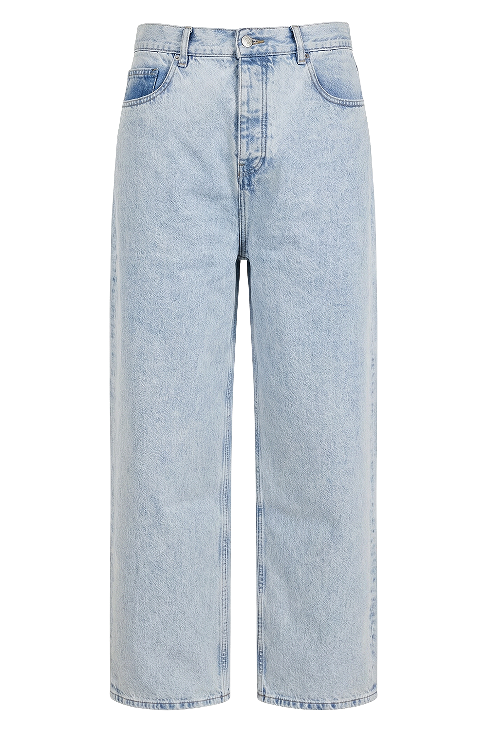 תמונה קידמית של מכנסי ג'ינס באגי