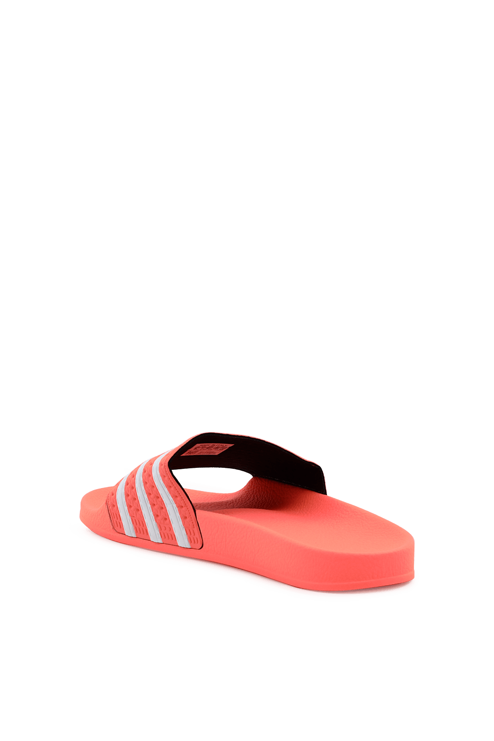 תמונה אחורית של כפכפי סליידס סטריפ כתומות