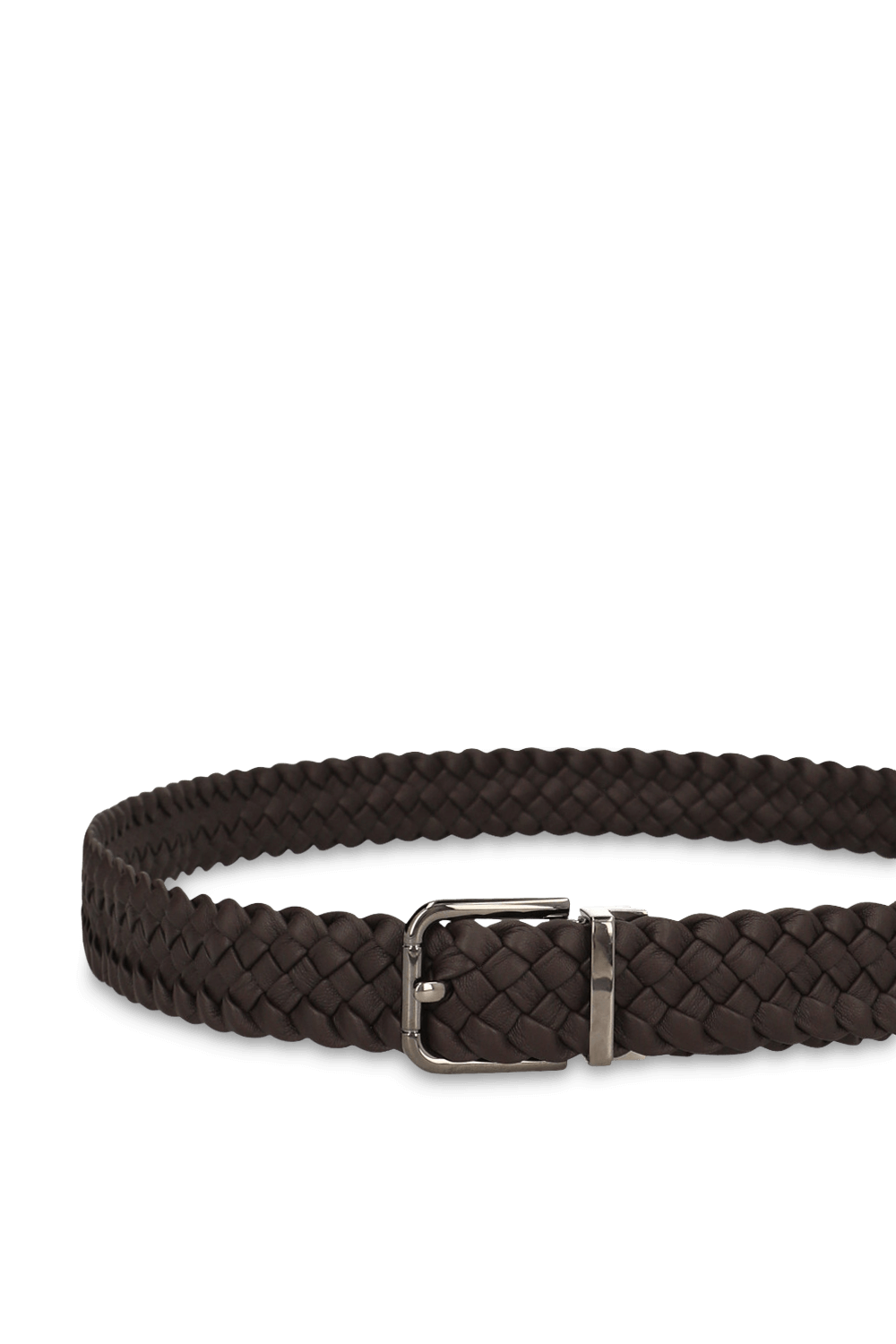 תמונת פנים של חגורת עור קלועה