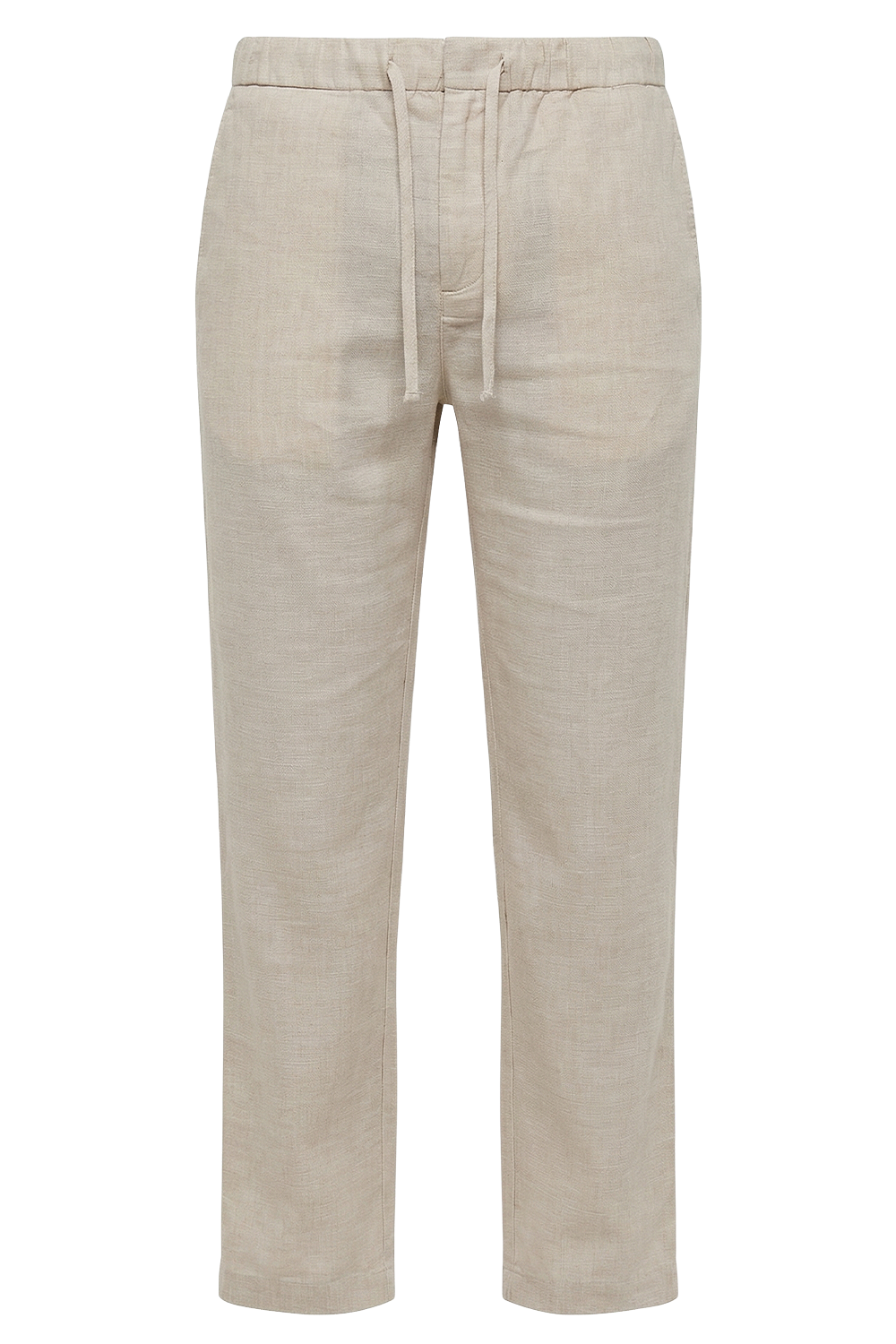 תמונה קידמית של מכנסיים מחוייטים פשתן