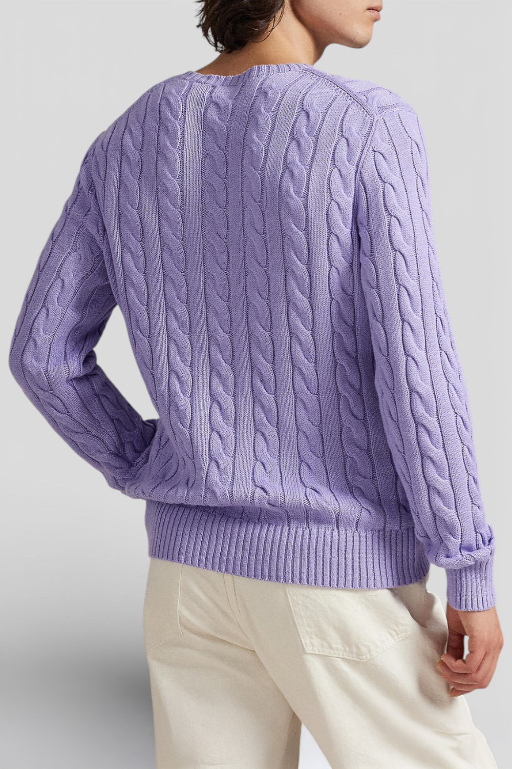 תמונת דוגמן אחורית של סריג כותנה