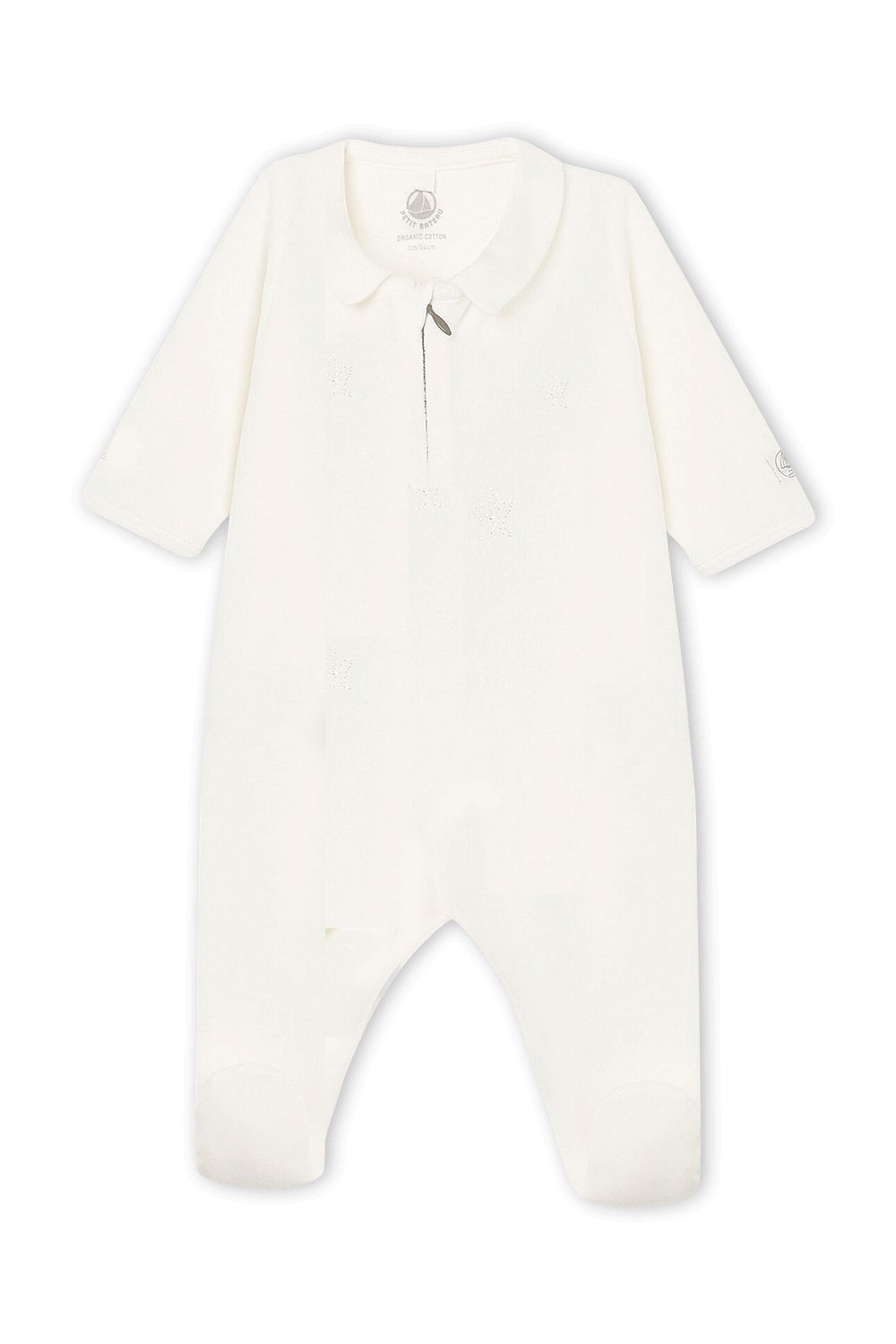 תמונה קידמית של אוברול ארוך עם רוכסן חצי - גילאי NB-12 חודשים