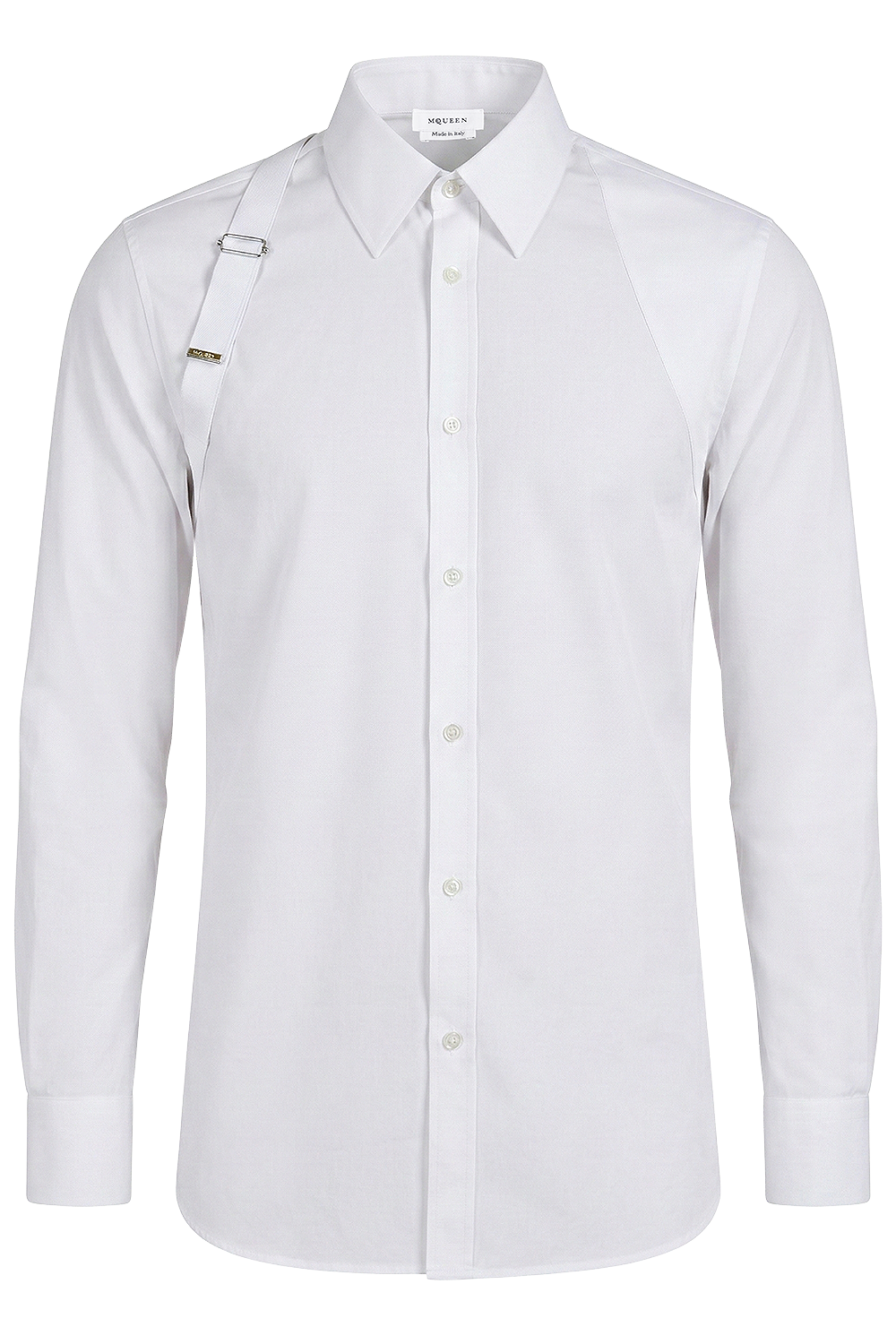 תמונה קידמית של חולצת כפתורים ארוכה