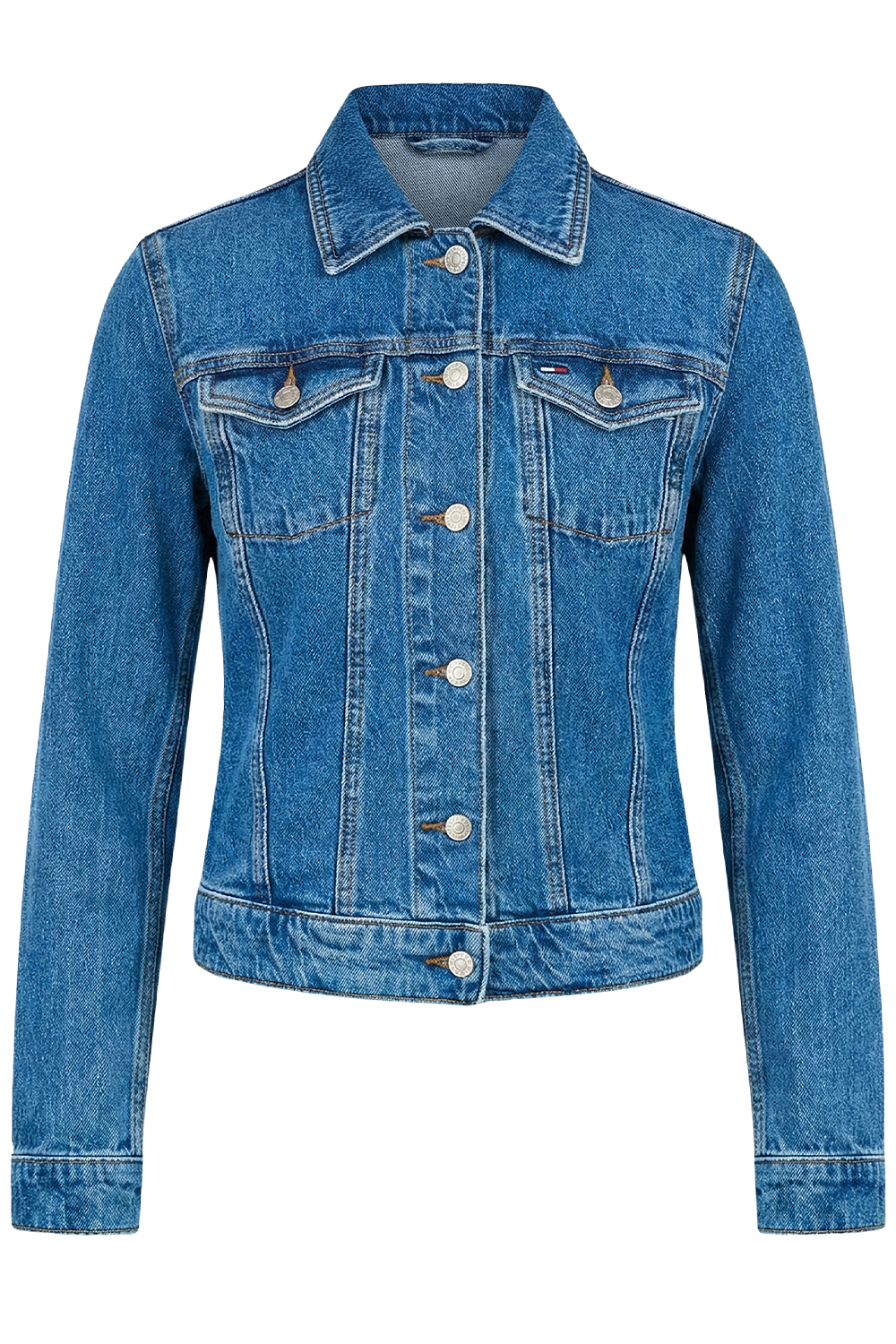 תמונה קידמית של ז'קט ג'ינס