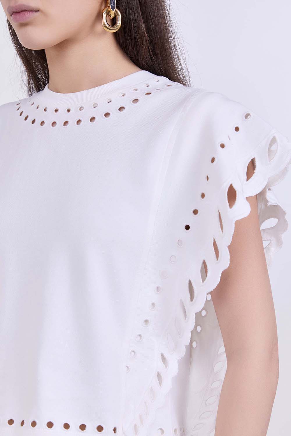 תמונת תקריב דוגמן של חולצת טי