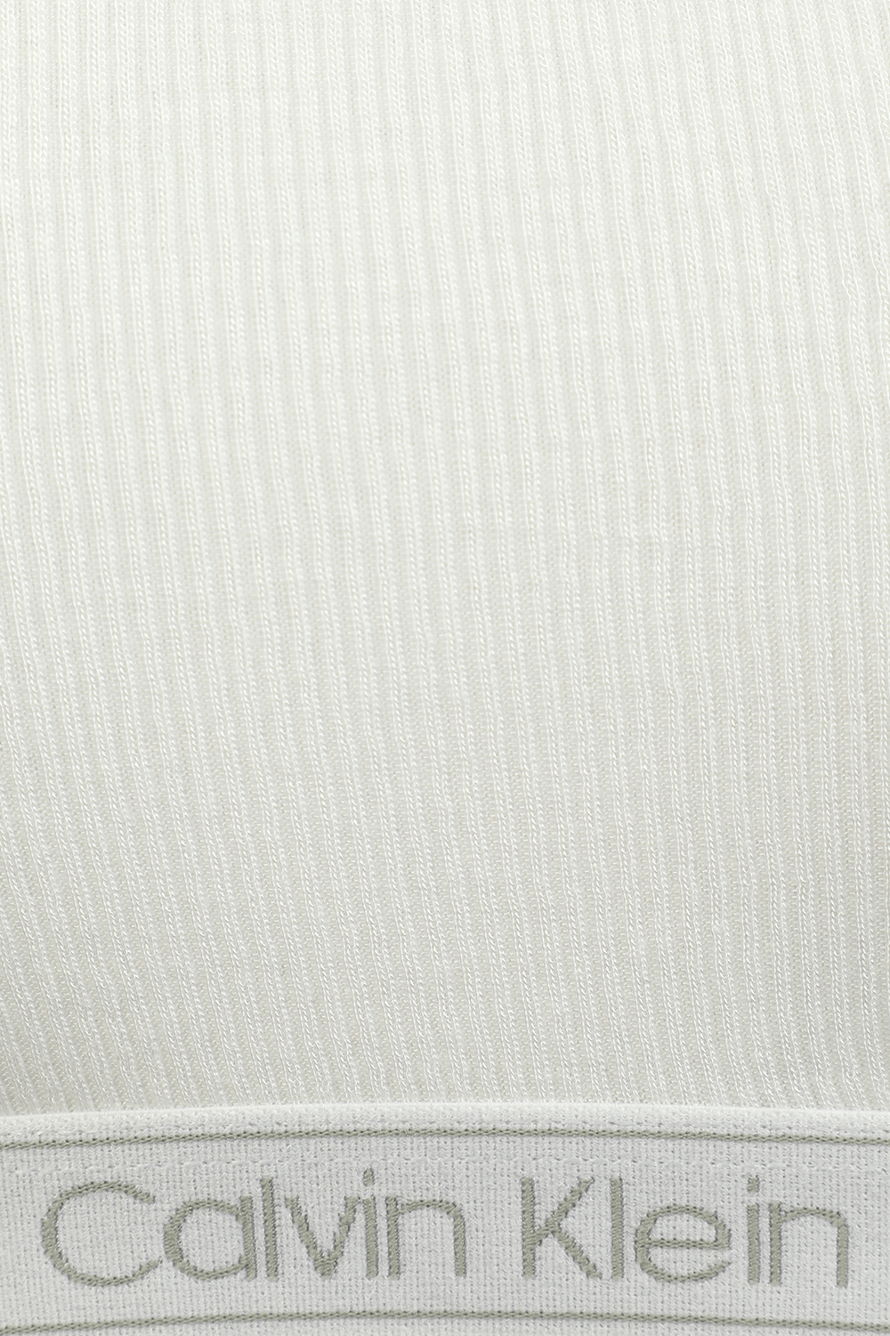 Unlined Bralette Logo Tape in White CALVIN KLEIN