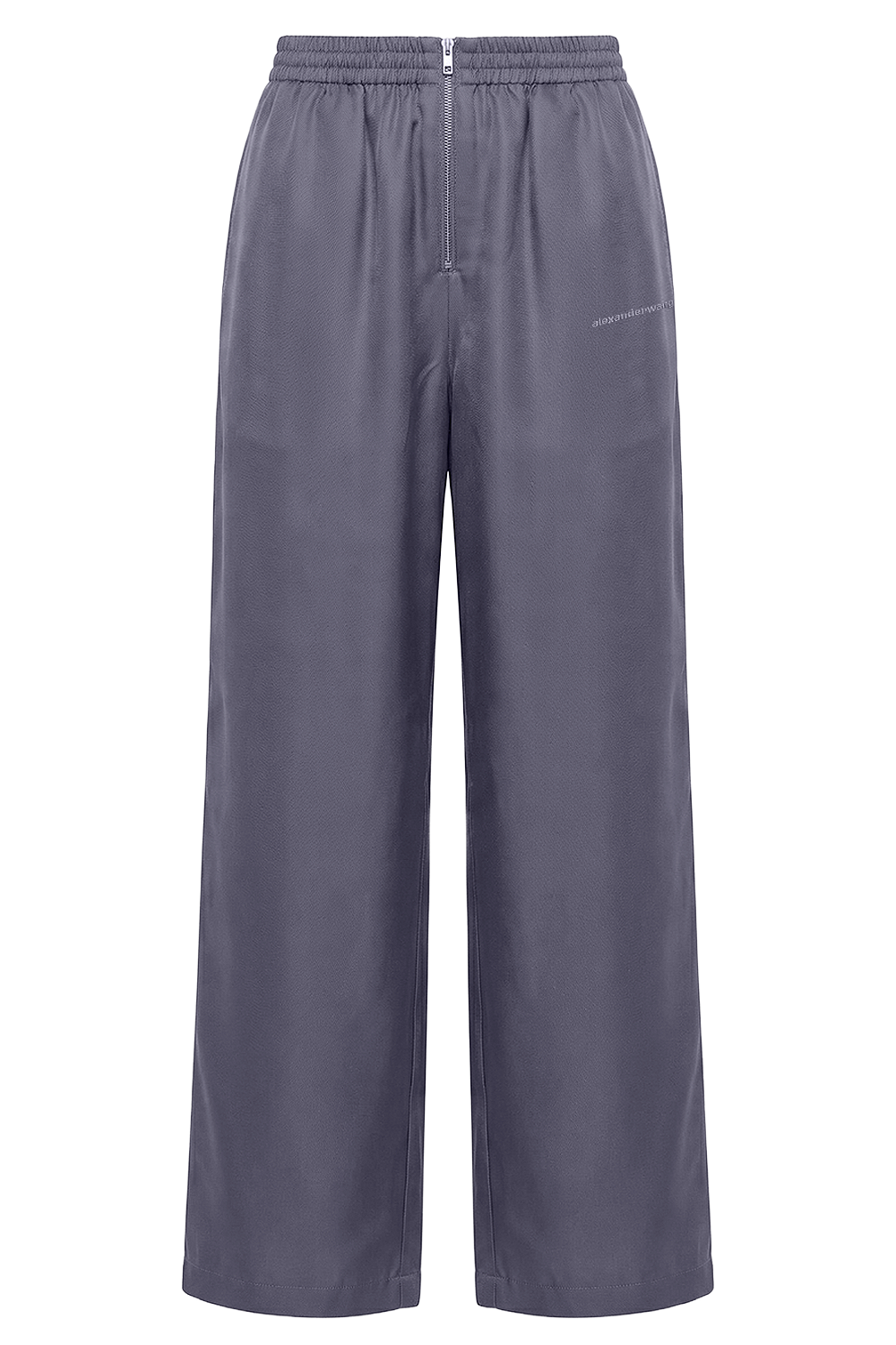 תמונה קידמית של מכנסי טראק משי