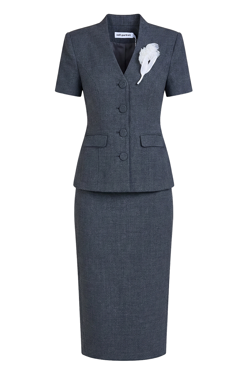 תמונה קידמית של שמלת מידי מחויטת