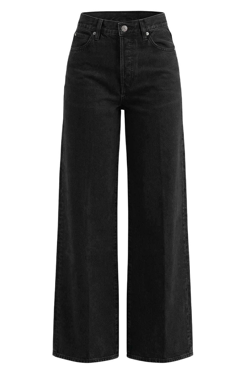 תמונה קידמית של מכנסי ג'ינס בגזרה מתרחבת