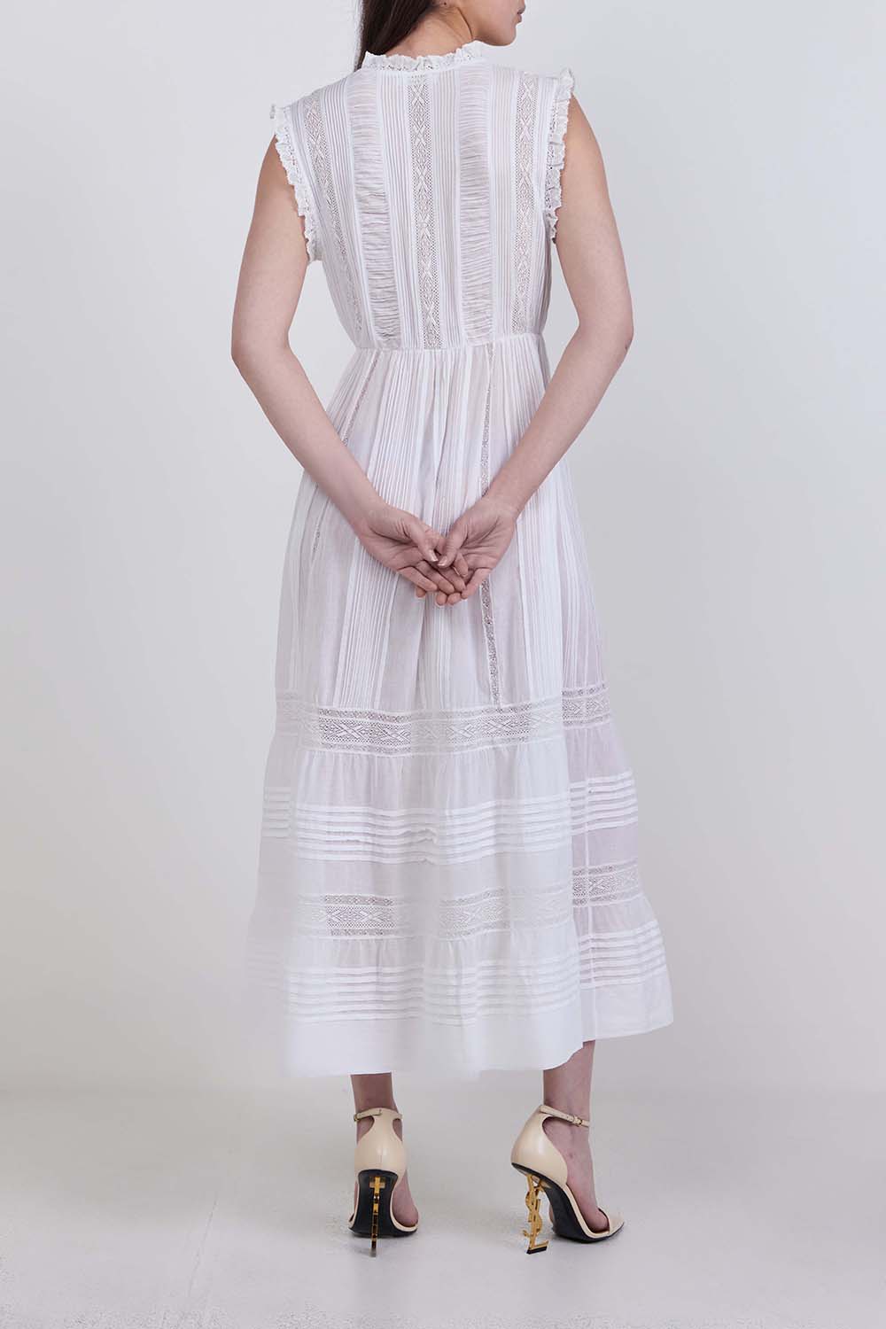 תמונת דוגמן אחורית של שמלת מידי