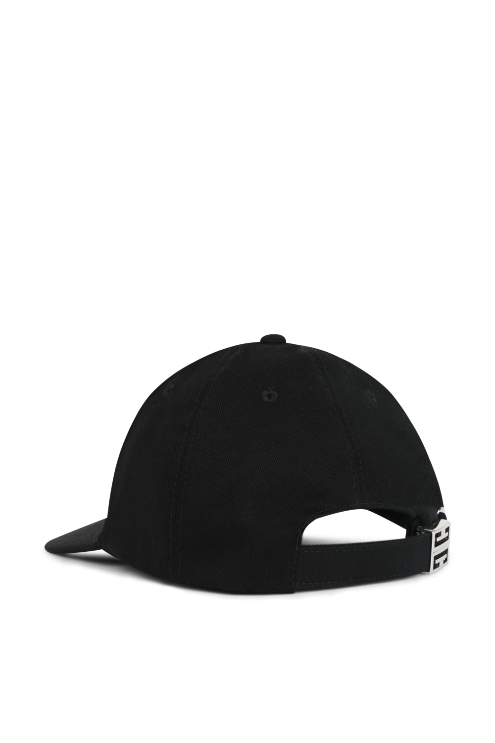 תמונה אחורית של כובע מצחיה עם לוגו גרפיטי בצבע שחור