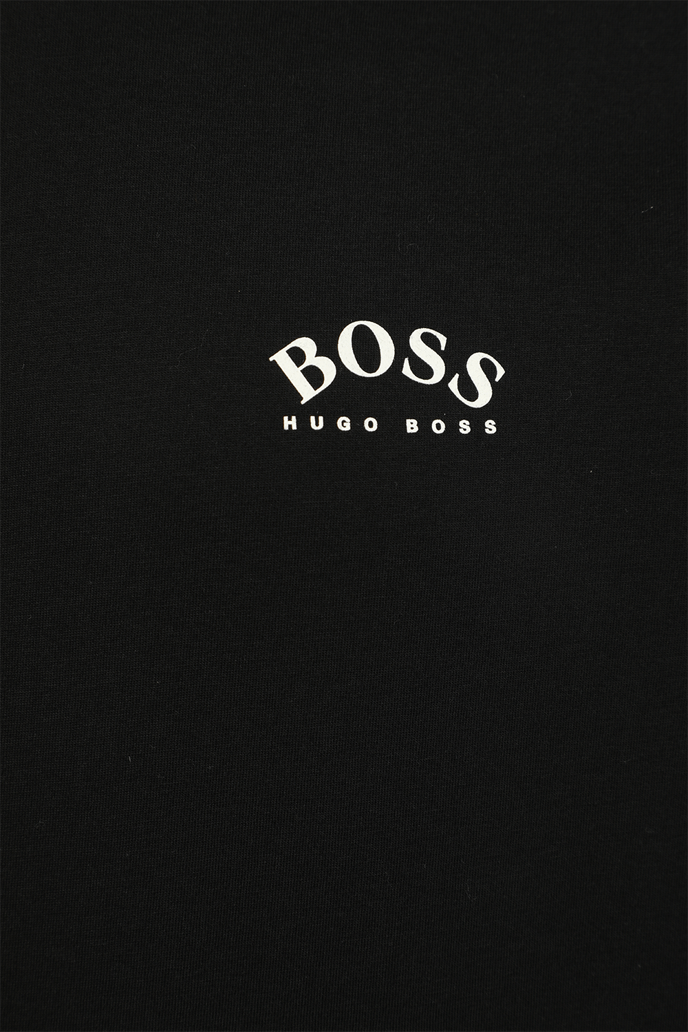 חולצת טי קצרה עם לוגו צידי בגוון שחור BOSS