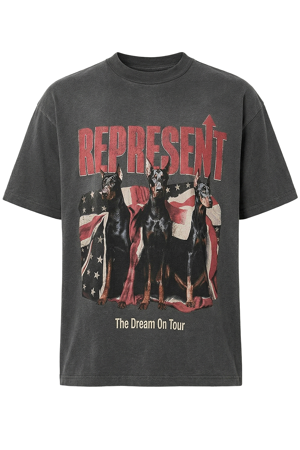 תמונה קידמית של חולצת טי אוברסייז