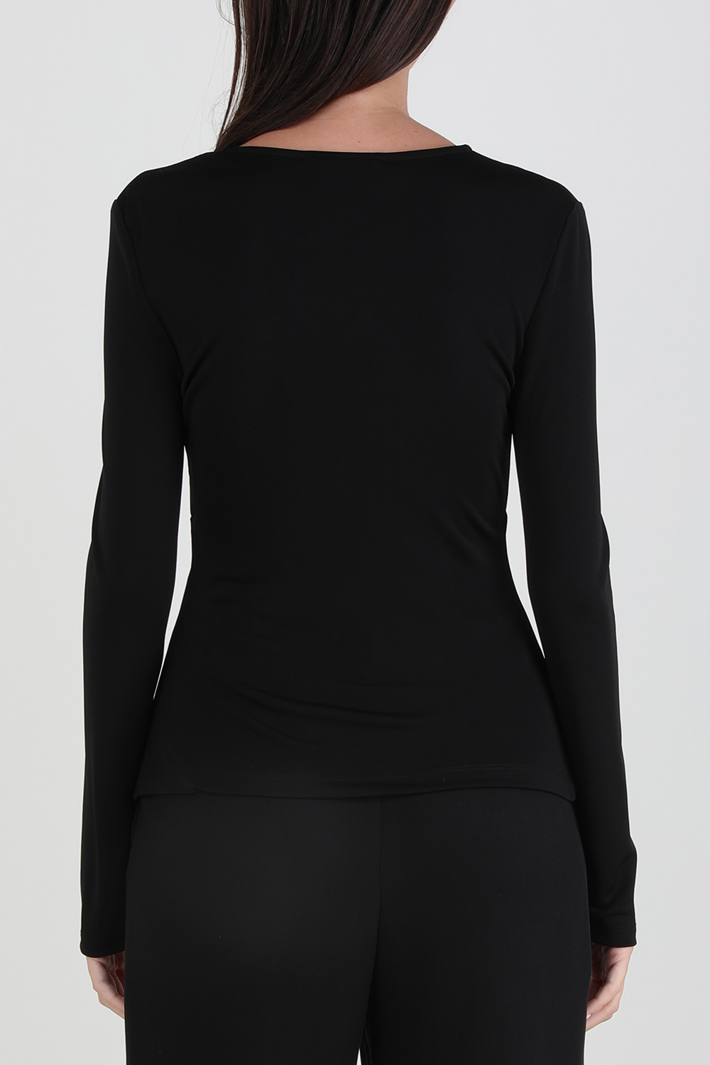 ARMANI EXCHANGE חולצה ארוכה עם מחשוף מעטפה Factory 54