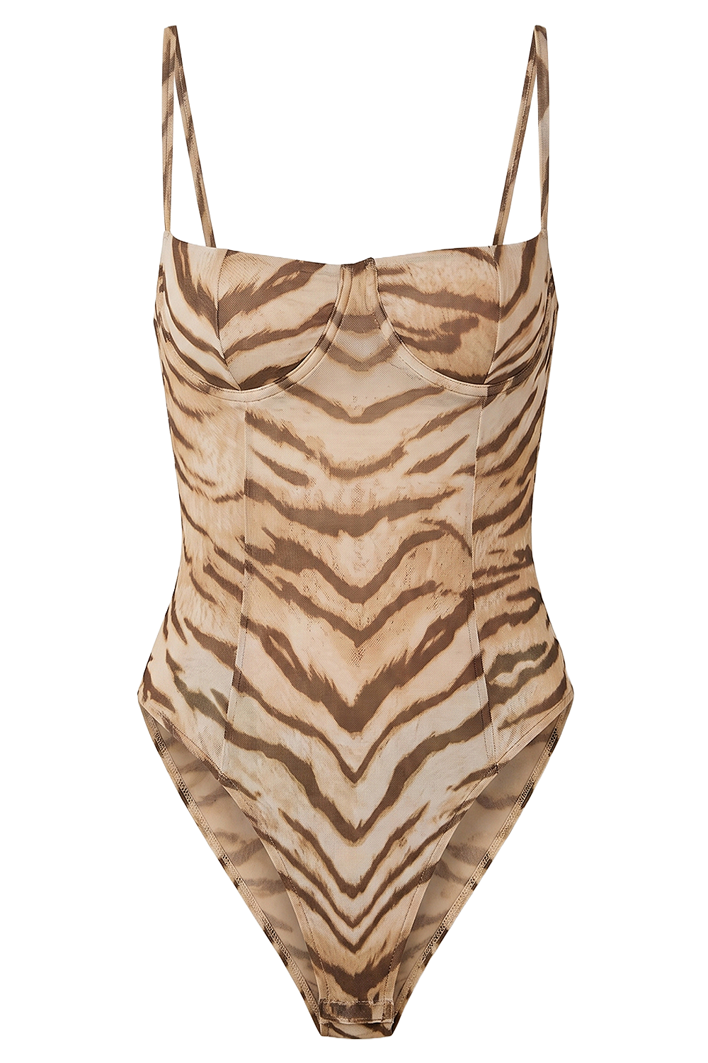 תמונה קידמית של בגד גוף טיגריס