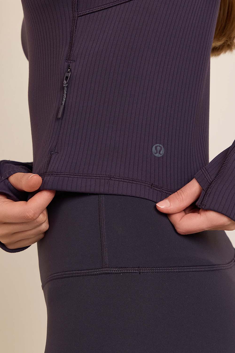 It's Rulu Ribbed Cropped Half Zip Updated